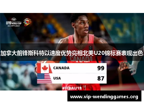 加拿大前锋斯科特以速度优势亮相北美U20锦标赛表现出色 加拿大前锋斯科特以速度优势亮相北美U20锦标赛表现出色